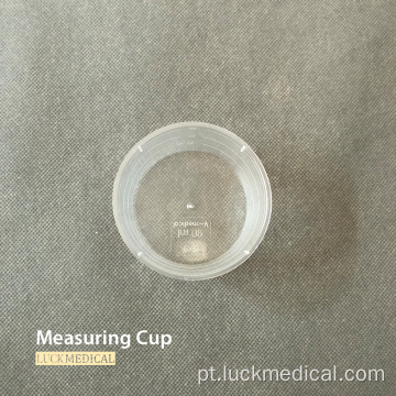 Copo de medição de plástico descartável grau médico 50ml